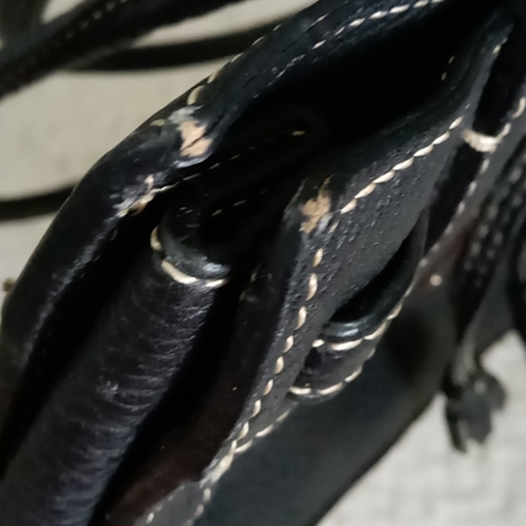 Dooney & Bourke Mini East/West Leather Tassel Tote Purse Bag - Picture 14 of 15